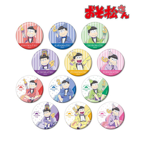 『おそ松さん』描き下ろしイラスト バルーンバースデーver. トレーディング缶バッジ(単位/BOX)【202509再販】